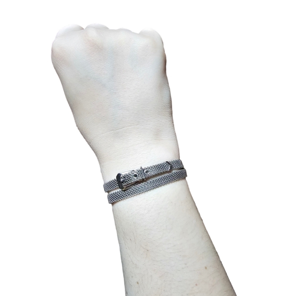 Vintage Mesh Buckle Wrap Bracelet